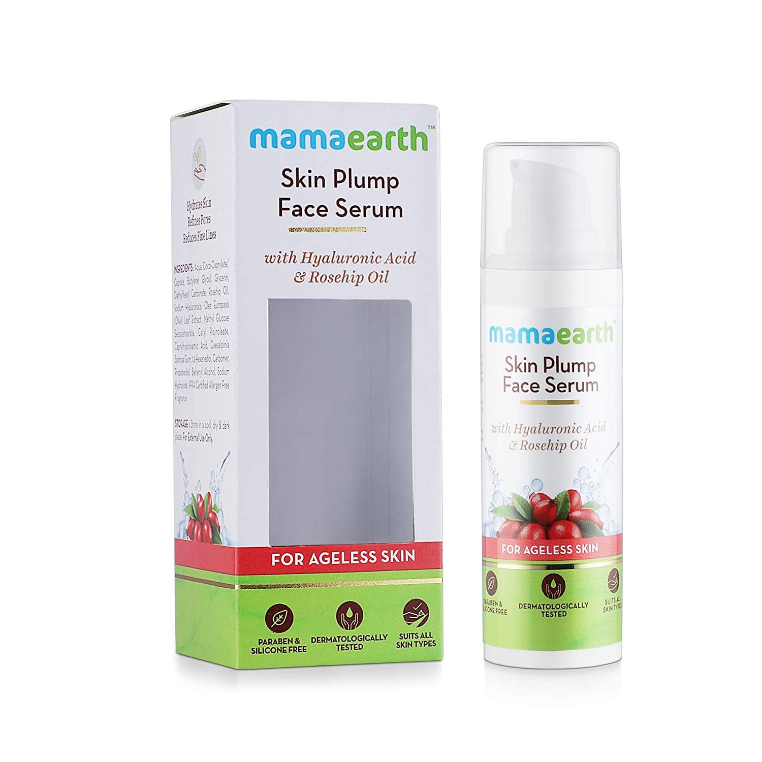 Mamaearth Skin Plump Face Serum For Glowing Skin