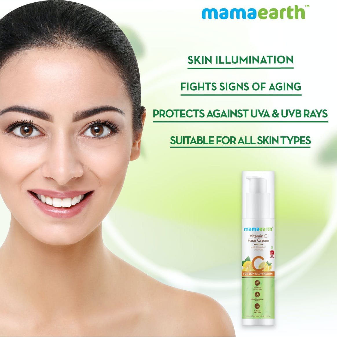 Mamaearth Face Cream with Vitamin C & SPF 20 for Skin Illumination