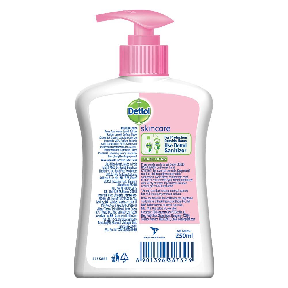 Dettol Skincare Germ Protection Handwash Liquid Soap