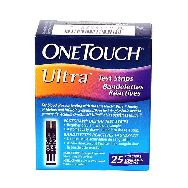 OneTouch Ultra Glucose Test Strips Pack of 25's / 50's