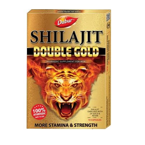 Dabur Shilajit Double Gold 10's Capsule Ayurvedic medicine