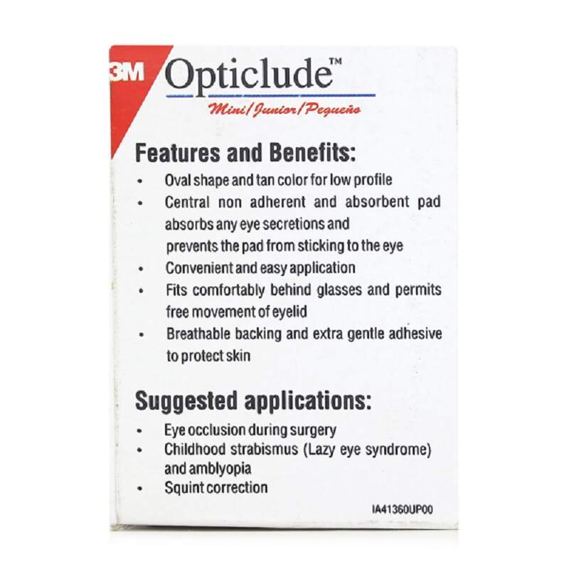 3M Opticlude Orthoptic Eye Patch Maxi Adulte Grande