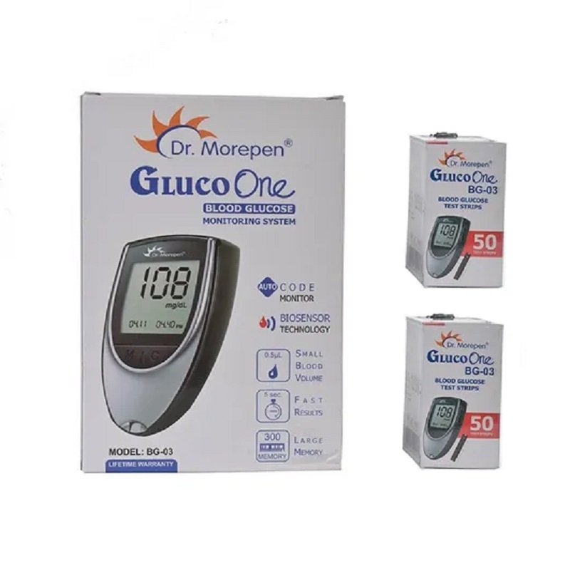 Dr Morepen Gluco One BG 03 Meter with 100 Test Strips