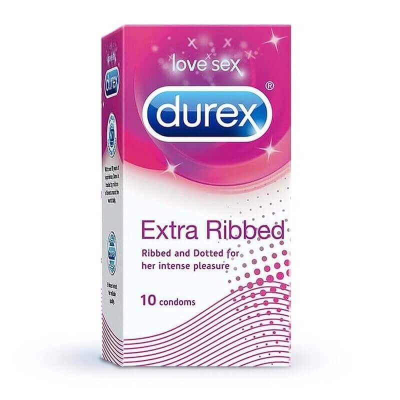 durex extra ribbed condoms 10 pcs