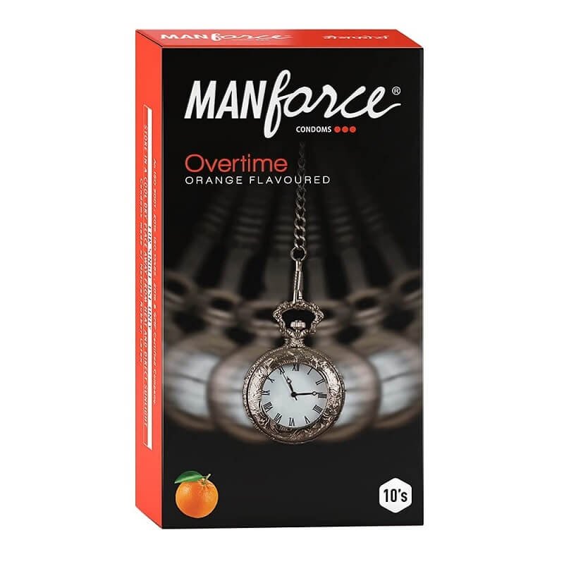 Manforce Overtime Orange Flavoured Condom