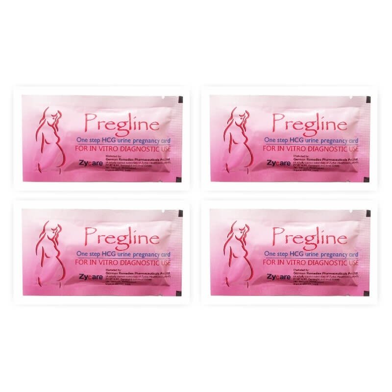 Pregline Pregnancy Test Kit Combo of 4's