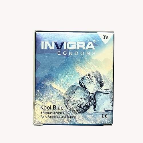 Invigra Regular kool Blue Condom