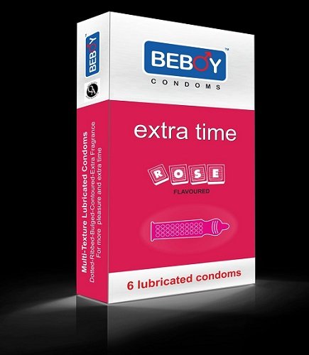 BEBOY Extra Time Flavored Condom Rose