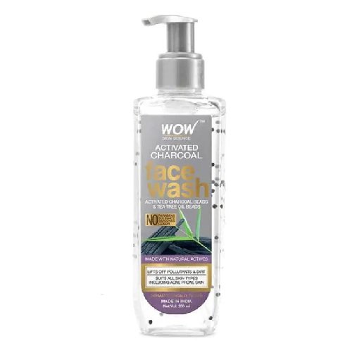 WOW SKIN SCIENCE Activated Charcoal -with Activated Charcoal Beads 200ml