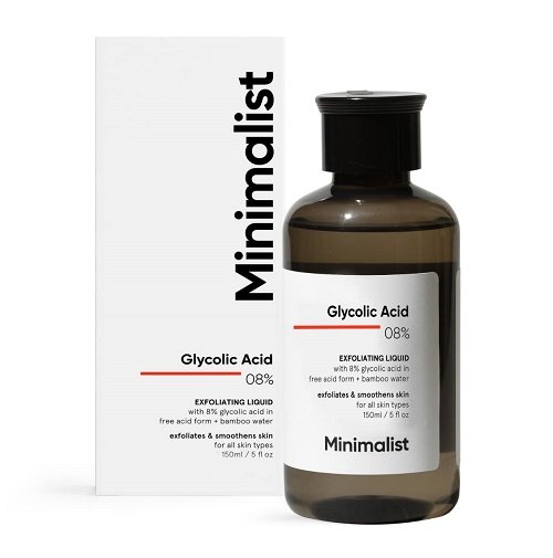 Minimalist Glycolic Acid 08% Exfoliating Liquid- 150ml