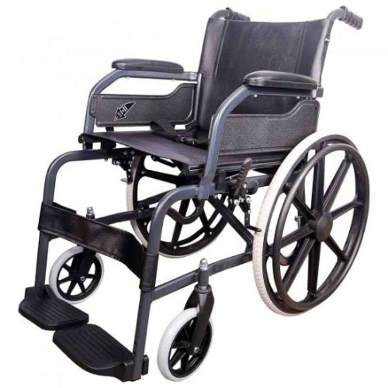 Karma Champion 200 Mag 100kg Diamond Black Foldable Wheel Chair, 114-00019