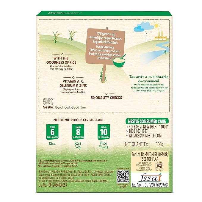 NESTLE NESTUM INFANT CEREAL (8 MONTHS-12 MONTHS) RICE VEGETABLE – 300 G